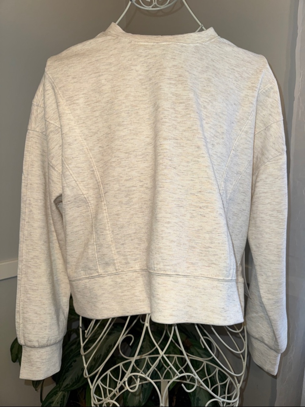 RBX Light Heather Cream Crewneck Pullover Sweatshirt NWT!